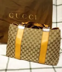 【美品】定価170,000円★希少‼️日本未入荷GUCCIトートバッグ