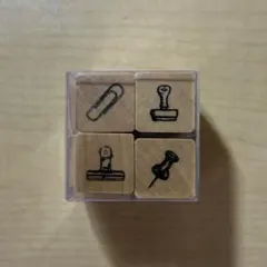 こどものかお ミニスタンプ4P クリップ スタンプ 画鋲