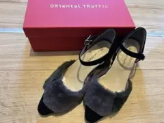 ORiental TRaffic ファーパンプス ストラップ