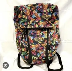 美品 横浜DeNAベイスターズ歴代キャップマーク総柄バックパック 
