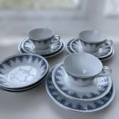 Noritake DANUBE カップ＆ソーサー ケーキ皿、フルーツ皿 3セットのサムネイル