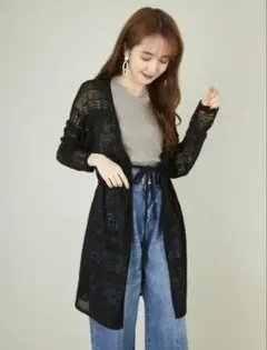CECIL Mc BEE レースカーディガン