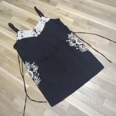 ♡moussy エムアンダーバー　フラワー刺繍 キャミチュニック ワンピース