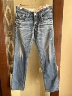 EDWIN 503 Bluetrip デニム　ジーンズ　平成　ダメージ　刺繍