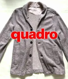 quadro ショールカラー ジャケット グレー