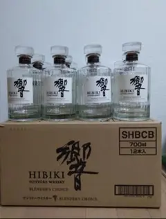 響　ジャパニーズハーモニー　空瓶　12本箱付き サントリー 響ジャパニーズハーモニー 空瓶12本