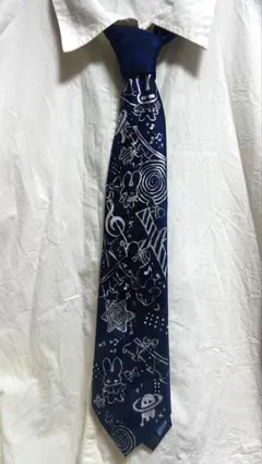 ネクタイ リメイク ハンドメイド 一点物 ヴィンテージ 個性派 古着 うさぎ