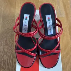 銀座かねまつ ウェッジソールサンダル 23