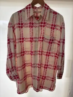 極美品 UNIQLO × MARNI コラボ チェック柄 長袖シャツ Lサイ