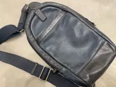 COACH ボディバッグ ショルダーバッグ ネイビー　メンズ