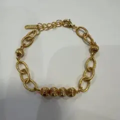 遺品 生前 整理 ゴールド リンクチェーンブレスレット - メルカリ
