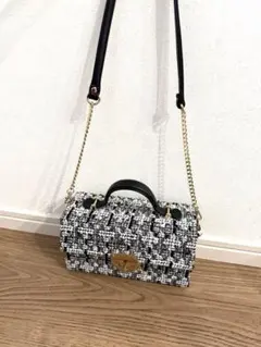 ダイアナ　たっぷりリボンが可愛い♪A4トートバッグ　ツイード　ブラック DIANA A4 トートバッグ ダイアナ リボン ツイード 黒 ブラック - メルカリ