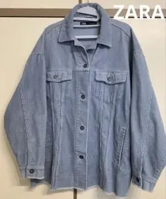 ZARA コーデュロイジャケット Mサイズ ライトブルー