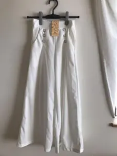 新品♡ ストレッチガウチョパンツ ホワイトMサイズ相当