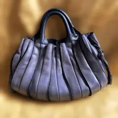 美品】LUPO ルポ バルセロナ 本革 ハンドバッグ ブルー ピンク - メルカリ