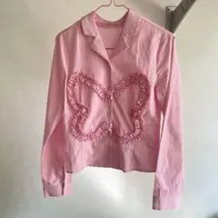 SANDY LIANG Pink Papillon Shirtサンディーリアング