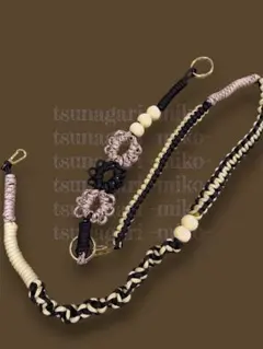 ハンドメイド　2wayスマホショルダーストラップ