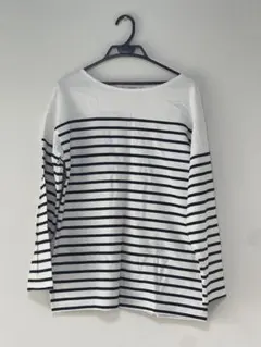 one after another NICECLAUP ボーダーロングTシャツ