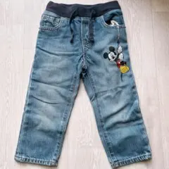 baby GAP デニムパンツ 2歳 ミッキーマウス
