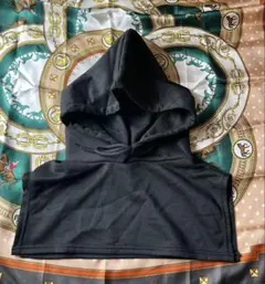 フェイクレイヤード　付けフード　ブラック　春