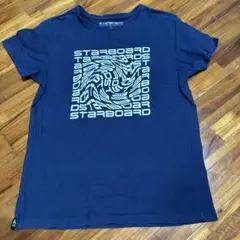 スターボード Tシャツ　ネイビーUsed L
