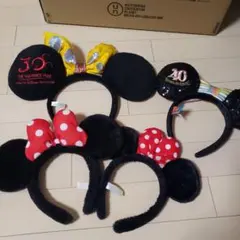 ディズニー ミッキーマウス耳型カチューシャ 4個セット