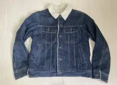 GU デニムジャケット ボア襟 S