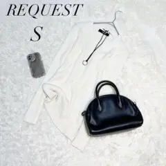 リクエスト/カットソー/長袖/Vネック/コットン/Ｓ/美品☘️
