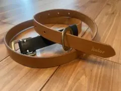 kolor レザーベルト kolor - カラー kolor BEACON 22SS パッチワーク レザーベルト 2