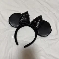 ディズニー　ミニー　カチューシャ　黒