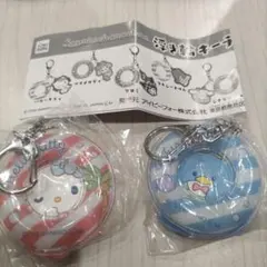 산리오 キャラクターズ浮き輪キーチェーン ハローキティ＆タキシードサム２個セット