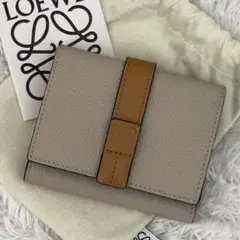 未使用級⭐️現行 LOEWE ロエベ トライフォールド 財布 アナグラム レザー