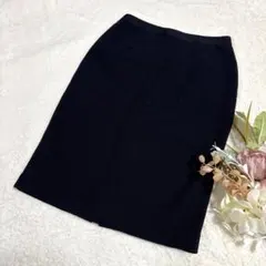 【ユニクロ】UNIQLO コットンタイトシンプルスカート ブラック S