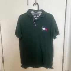 TOMMY HILFIGER 深緑色ポロシャツ