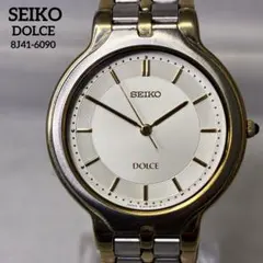SEIKO DOLCE 8J41-6090 メンズ腕時計 新品電池交換 稼働品