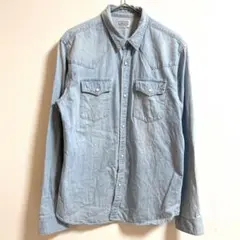 STOOGE & CO ストーギーアンドコー ドクロ長袖デニムシャツ XL