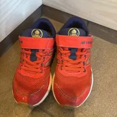 New Balance HANZO キッズ スニーカー レッド　　17.5センチ