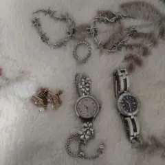 ジュエリーセット シルバー シチズン太陽電池時計付き