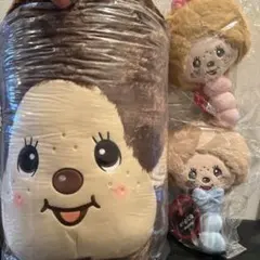 モンチッチ　超BIGフェイスぬいぐるみ&ぬいぐるみミラー2種