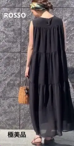 極美品⭐︎URBANRESEARCH ROSSO ティアードロングワンピース