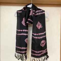 レディース　シルク　絞り染め　ショール　マフラー
