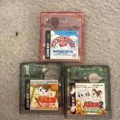 ゲームボーイカラー専用ソフト 3本セット（箱なし・説明書なし）