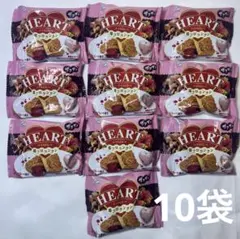 【10袋セット】不二家 ハートチョコレート 苺フロランタン