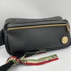 オロビアンコ ボディバッグ ウエストバッグ レザー ゴールド金具