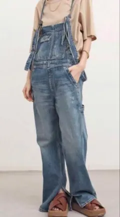 ▼22ss完売品✨美品✨アパルトモン【34】レザー ワンピース オーバーオール ▽22ss完売品✨美品✨アパルトモン【34】レザー ワンピース