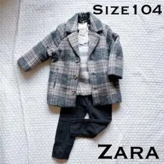 【新品未使用】Zara コート、ニット、パンツ2着、サイズ104、98