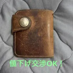 【値下げ中】KC, s（ケイシイズ）レザー 二つ折り財布のサムネイル