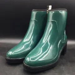 M.3073 美品 kate spade パドル ブーツ 8 グリーン