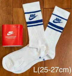 新品　ナイキ　L(25-27cm) エッセンシャル　クルーソックス　青1足のサムネイル