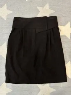 ブラック 膝上タイトスカート M